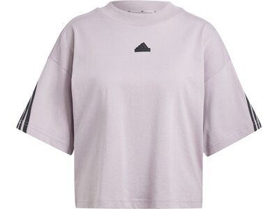 ADIDAS Damen Shirt Future Icons 3-Streifen Silber