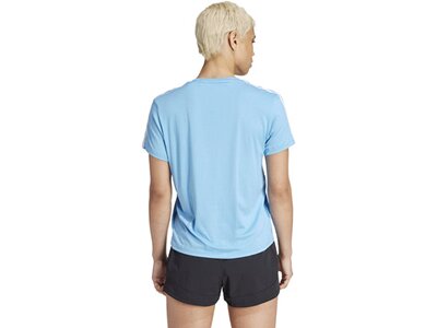ADIDAS Damen Shirt AEROREADY Train Essentials 3-Streifen Blau