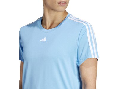 ADIDAS Damen Shirt AEROREADY Train Essentials 3-Streifen Blau