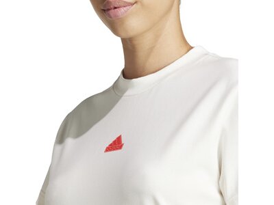 ADIDAS Damen Shirt Embroidered Weiß