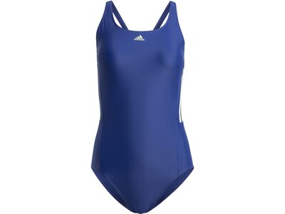 ADIDAS Damen Badeanzug Mid 3-Streifen Blau