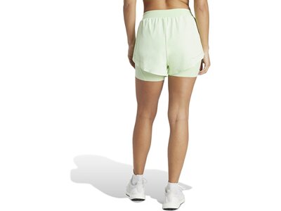 ADIDAS Damen Shorts Designed for Training HEAT.RDY HIIT 2-in-1 Grau