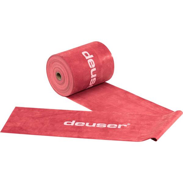 DEUSER Physio Band 150 - 25,00 m rot/extra stark