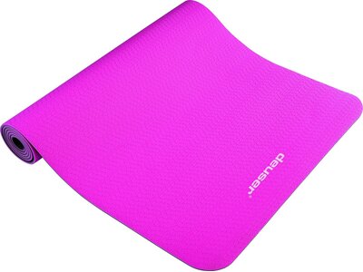 DEUSER Yoga-Matte (TPE) - pink/grau Pink