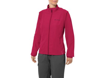 Damen Funktionsjacke VAUDE Damen Windjacke / Allwetterjacke - DUNDEE CLASSIC ZO Jacket Rot