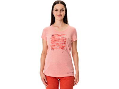 Damen Shirt Wo Skomer Print T-Shirt II Pink