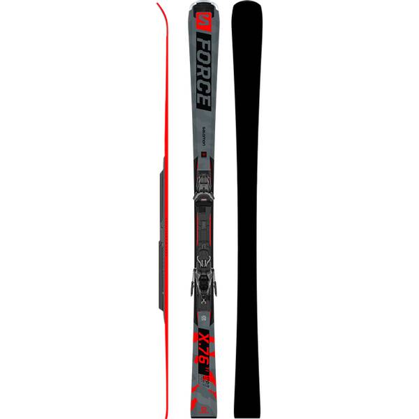 SALOMON Herren All-Mountain Ski SKI SET E S/FORCE X76 Ti + M11 GW L80 Gy