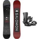 Vorschau: SALOMON Snowboard BOARD SET PULSE+RHYTHM BLACK