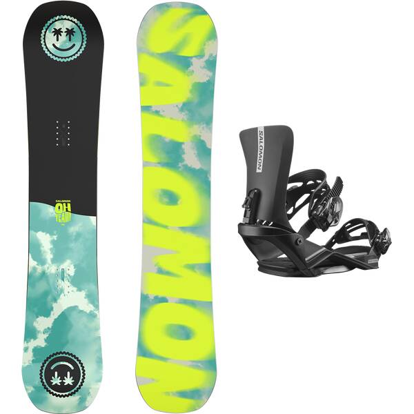 SALOMON Snowboard BOARD SET OH YEAH+RHYTHM BLACK