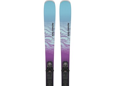 SALOMON Damen All-Mountain Ski E STANCE W 80 + M10 GW L80 Schwarz