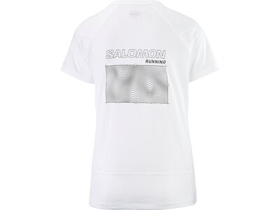 SALOMON Damen T-Shirt CROSS RUN TEE SS GFX W WHITE Weiß