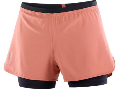 SALOMON Damen Shorts CROSS 2IN1 SHORT W LIGHT MAHOGANY Pink