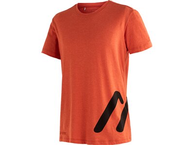 MAIER SPORTS Herren Shirt Logo Tee 1/2 Arm Rot