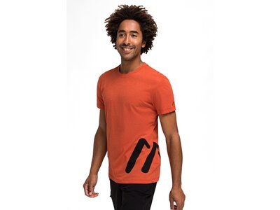 MAIER SPORTS Herren Shirt Logo Tee 1/2 Arm Rot