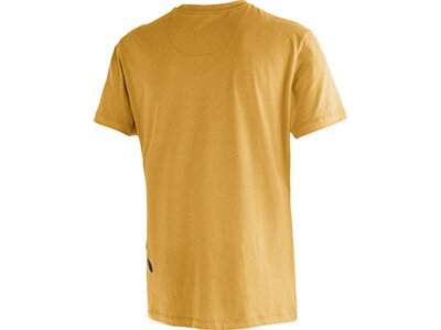 MAIER SPORTS Herren Shirt Logo Tee 1/2 Arm Gelb