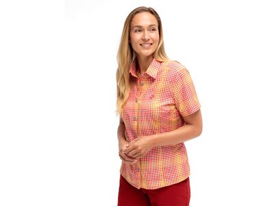 MAIER SPORTS Damen Hemd PHILINA Da-Bluse 1/2 Arm Rot
