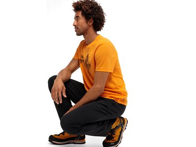 MAIER SPORTS Herren Shirt Tilia Pique M He-Shirt 1/2 Arm Orange