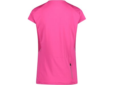 CMP Damen Shirt WOMAN T-SHIRT HALF ZIP Pink
