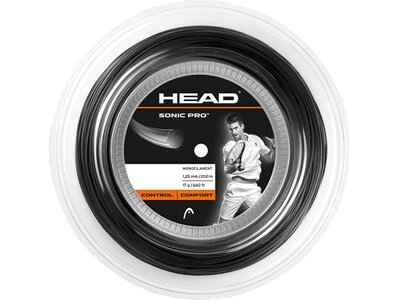 HEAD Tennissaiten "Sonic Pro" - 1.25 mm Schwarz