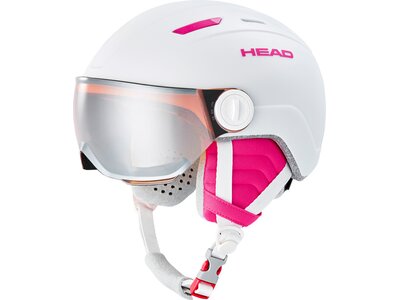 HEAD Kinder Helm MAJA Visor white Pink