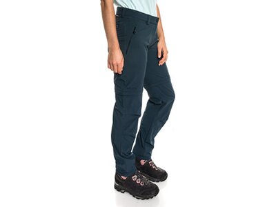 SCHÖFFEL Damen Zipp-Off-Hose "Ascona" blau