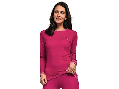 SCHÖFFEL Damen Underwear Shirt Merino Sport Shirt 1/1 Arm W Pink