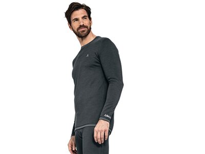 SCHÖFFEL Herren Underwear Shirt Merino Sport Shirt 1/1 Arm M Schwarz