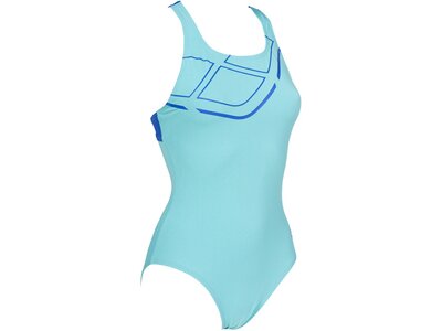 ARENA Damen Sport Badeanzug Essentials Blau