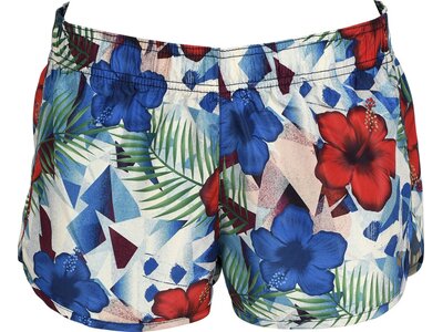 ARENA Damen Shorts WOMEN'S BEACH SHORT ALLOVER Blau