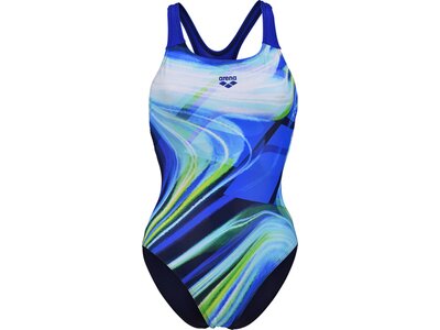 ARENA Damen Schwimmanzug WOMEN'S VISUAL WAVES SWIM PRO BACK LB Bunt