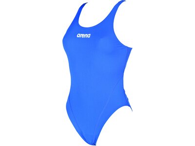 arena Damen Sport Badeanzug Solid Swim Tech High Blau