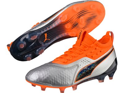 PUMA Fußball - Schuhe - Nocken ONE 1 Leder FG/AG Grau