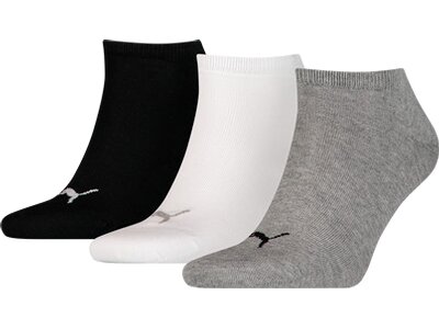 PUMA Plain Sneaker - Trainer Socken 3er-Pack Grau