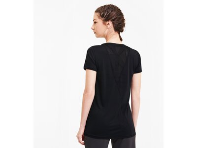 PUMA Damen T-Shirt Studio Lace Keyhole Schwarz