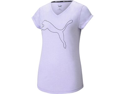 PUMA Damen T-Shirt Train Favorite Heather Cat Blau