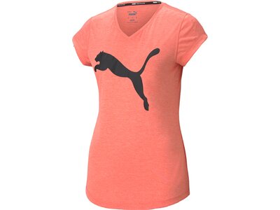 PUMA Damen T-Shirt Train Favorite Heather Cat Pink