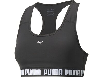 PUMA Damen Top Mid Impact Puma Strong Bra Schwarz