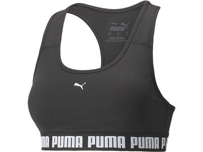 PUMA Damen Top Mid Impact Puma Strong Bra Grau