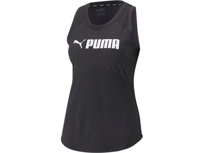 PUMA Damen Shirt Puma Fit Logo Tank Schwarz