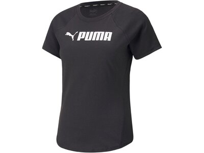PUMA Damen Shirt Puma Fit Logo Tee Schwarz