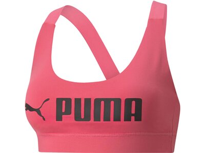 PUMA Damen Top Mid Impact Puma Fit Bra Pink