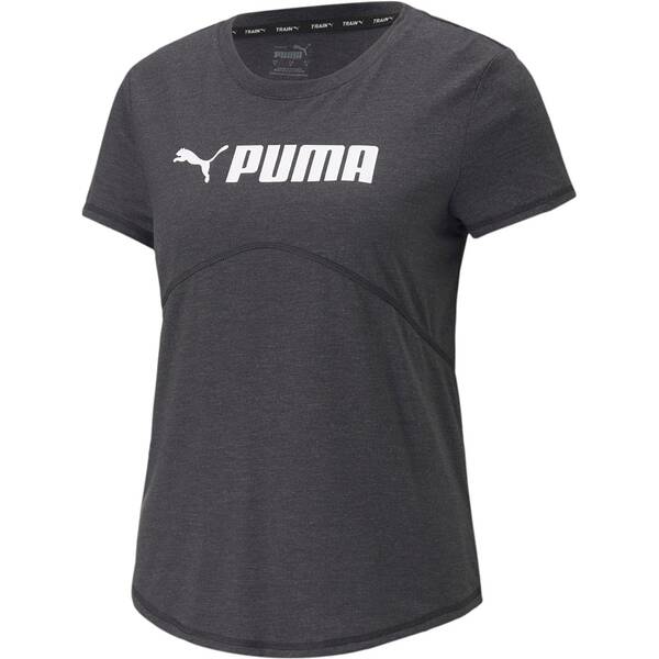 PUMA Damen Shirt Puma Fit Heather Tee › Schwarz  - Onlineshop Intersport
