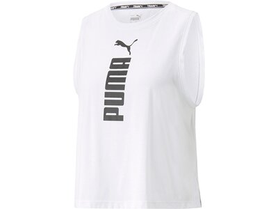 PUMA Damen Shirt Puma Fit Tri-blend Tank Weiß