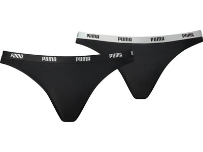 PUMA Underwear - Boxershorts Iconic Bikini Slip 2er Pack Damen Schwarz