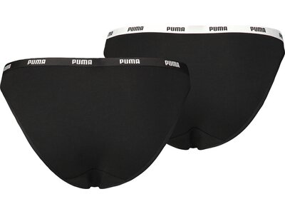 PUMA Underwear - Boxershorts Iconic Bikini Slip 2er Pack Damen Schwarz