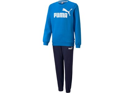 PUMA Kinder Sportanzug ESS Logo Sweat Suit FL B Blau