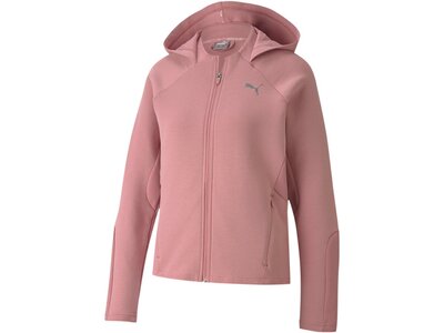 PUMA Damen Sweatshirt Evostripe Full-Zip Pink