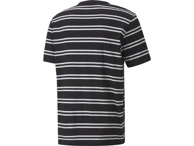 PUMA Herren Shirt Modern Basics Striped Schwarz