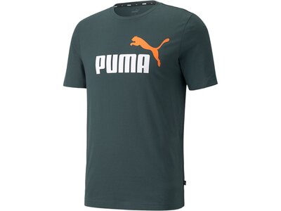 PUMA Herren Shirt ESS 2 Col Logo Tee Grün
