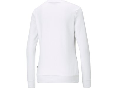 PUMA Damen Sweatshirt ESS Logo Crew TR Weiß